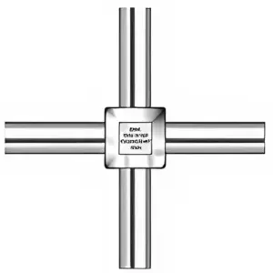 SM4CR19 - Stainless Steel Cross - 1/4" O.D.