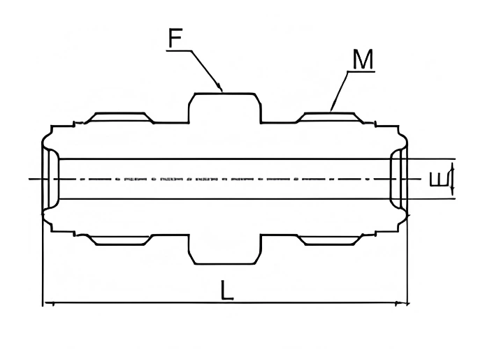 UHP Double Male Union - Image 2