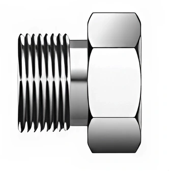 SM12MN - Stainless Steel Male Nut 3/4" Head Size