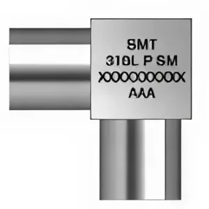SM2E6 - Stainless Steel 1/8" O.D. Micro 90° Elbow