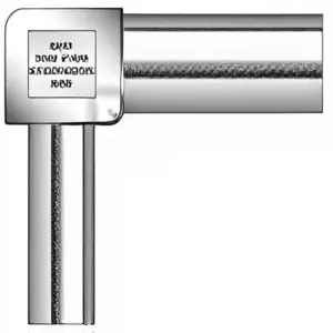 SM6X4E19 - Stainless Steel 3/8" O.D. x 1/4" O.D. Reducing 90° Elbow