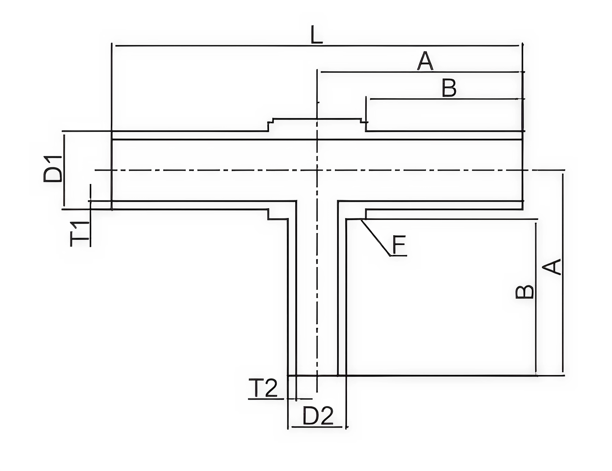 UHP Reducing Tee - Image 2