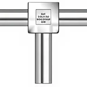 SM6X4T19 - Stainless Steel Reducing Tee - 3/8" O.D. x 1/4" O.D.