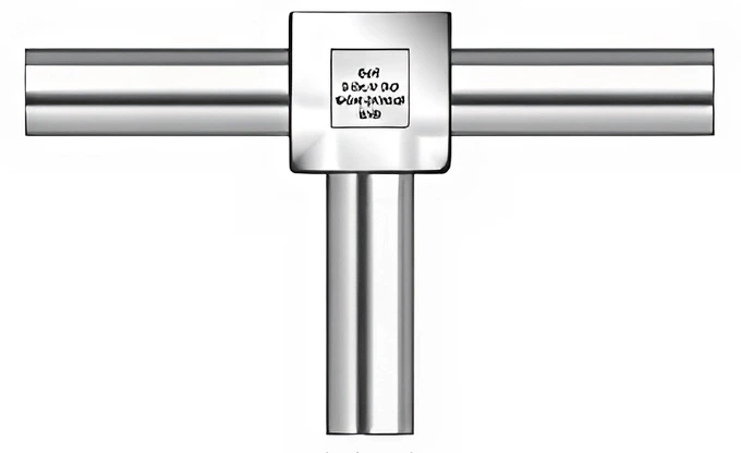 SM8X4T10 - Stainless Steel Reducing Tee - 1/2" O.D. x 1/4" O.D.