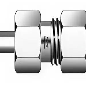 SM4TBHC - Stainless Steel TBW Bulkhead Connector 1/4" Head Size
