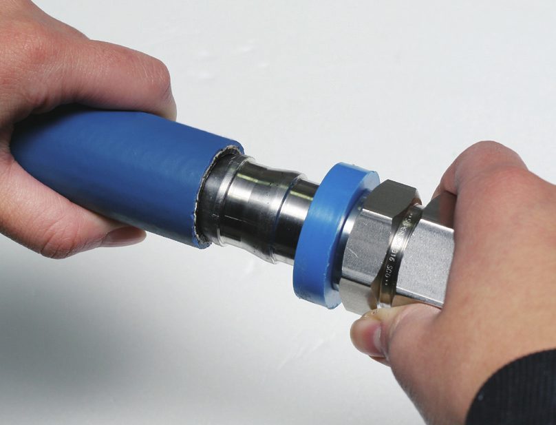 Step 2 – Cover first barb