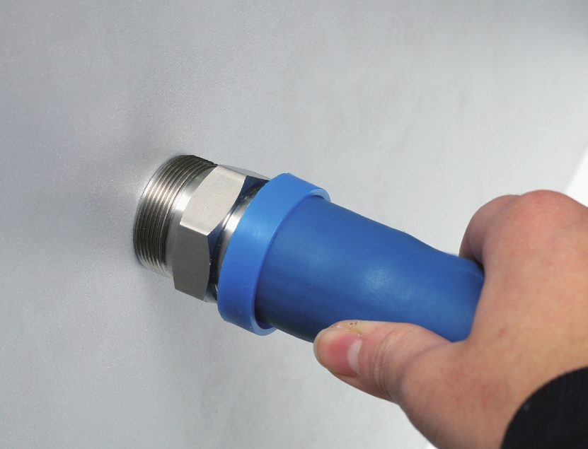 Step 3 – Push hose onto fitting