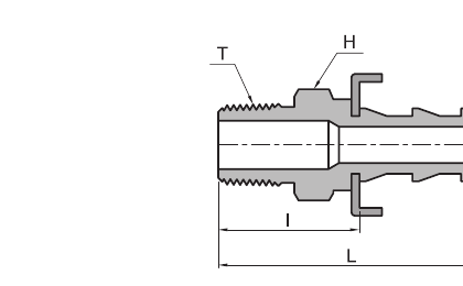 Male Pipe Thread dimension diagram
