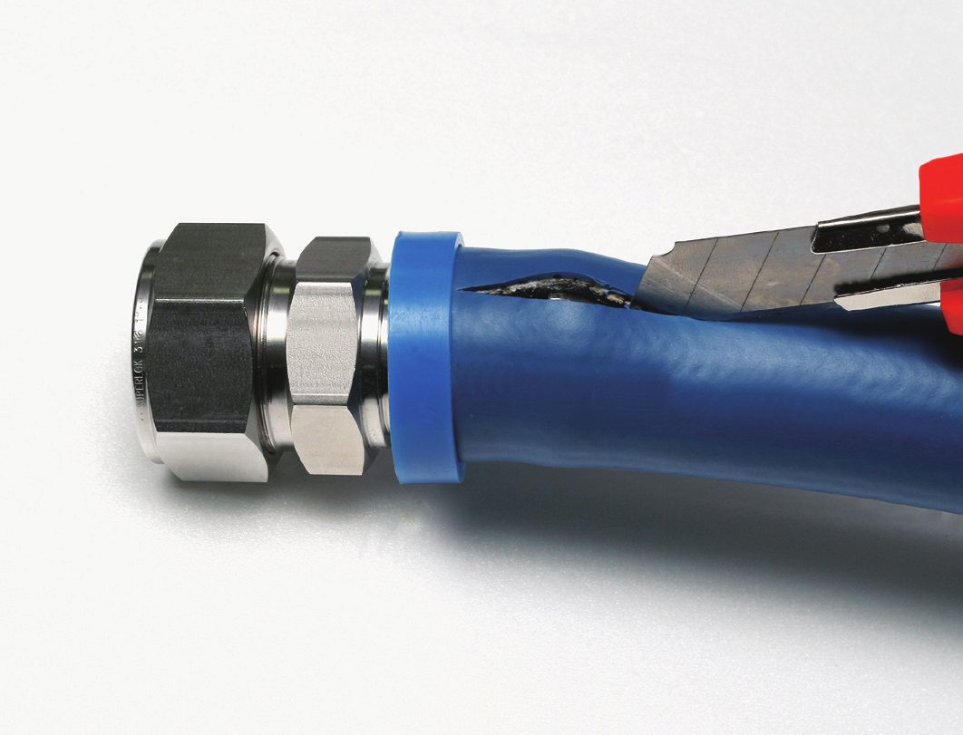 Disassembly Step 1 – Slit hose